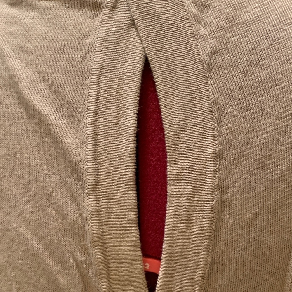 100% Capri St. Tropez Button-Up Knit Cardigan with Wrap Keyhole Back - Picture 8 of 11